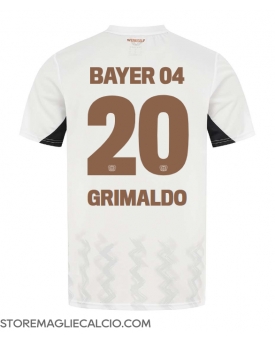 Bayer Leverkusen Alejandro Grimaldo #20 Maglia Gara Trasferta Repliche 2024-25
